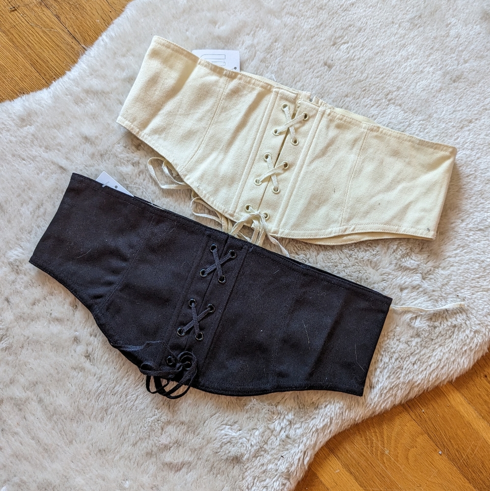 Set of Urban Outfitters corset belt